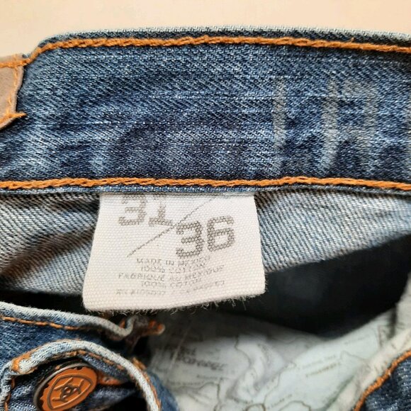 Ariat Jeans Mens 31x36 Straight Leg Cowboy Rancher Rodeo Workwear 100% Cotton - Picture 8 of 12